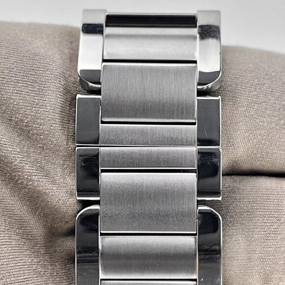 Cartier Tank Anglaise XL Stainless Steel Roman Automatic Men's Watch 3507 - Picture 9 of 9